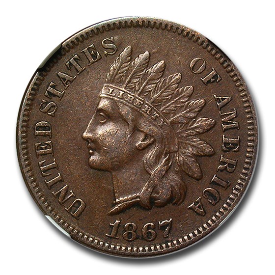 1867 Indian Head Cent XF-45 NGC 1867 Indian Head Cent XF-45 NGC